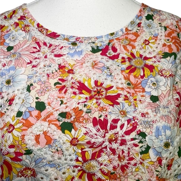 Solitaire Eyelet Floral Cap Ruffle Sleeve and Ruffle Hem - Picture 4 of 14